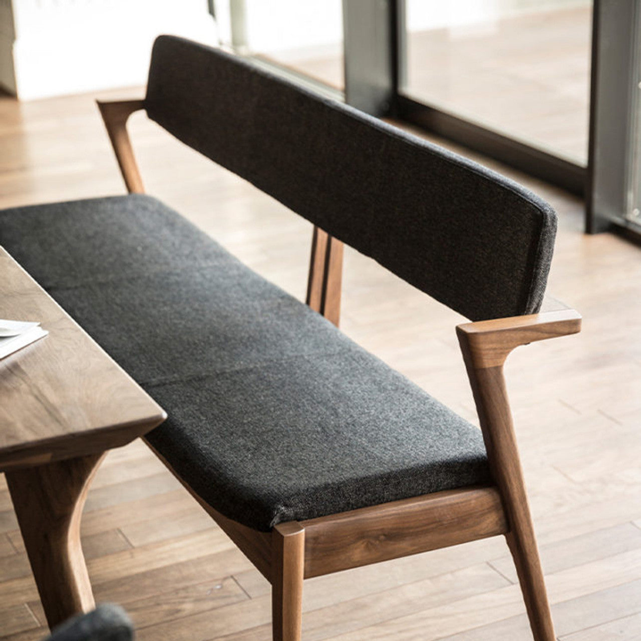 Kyoto Curve Backrest Bench