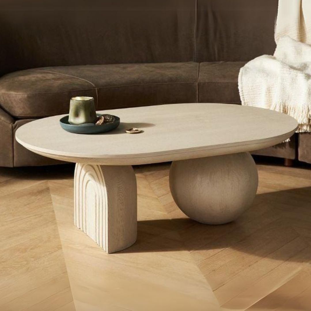 Astra Wood Sphere Table