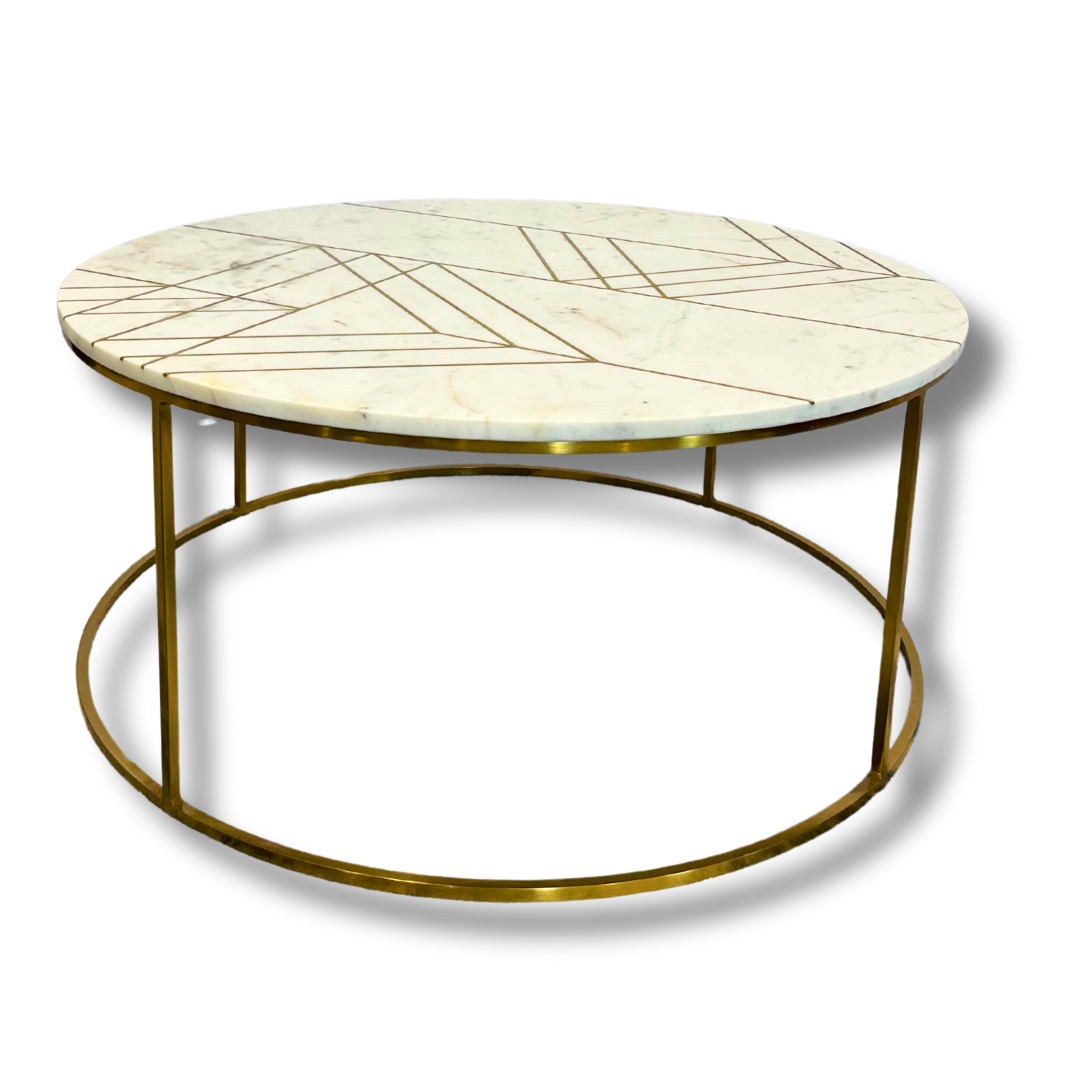 Mosaic Majesty Marble Coffee Table