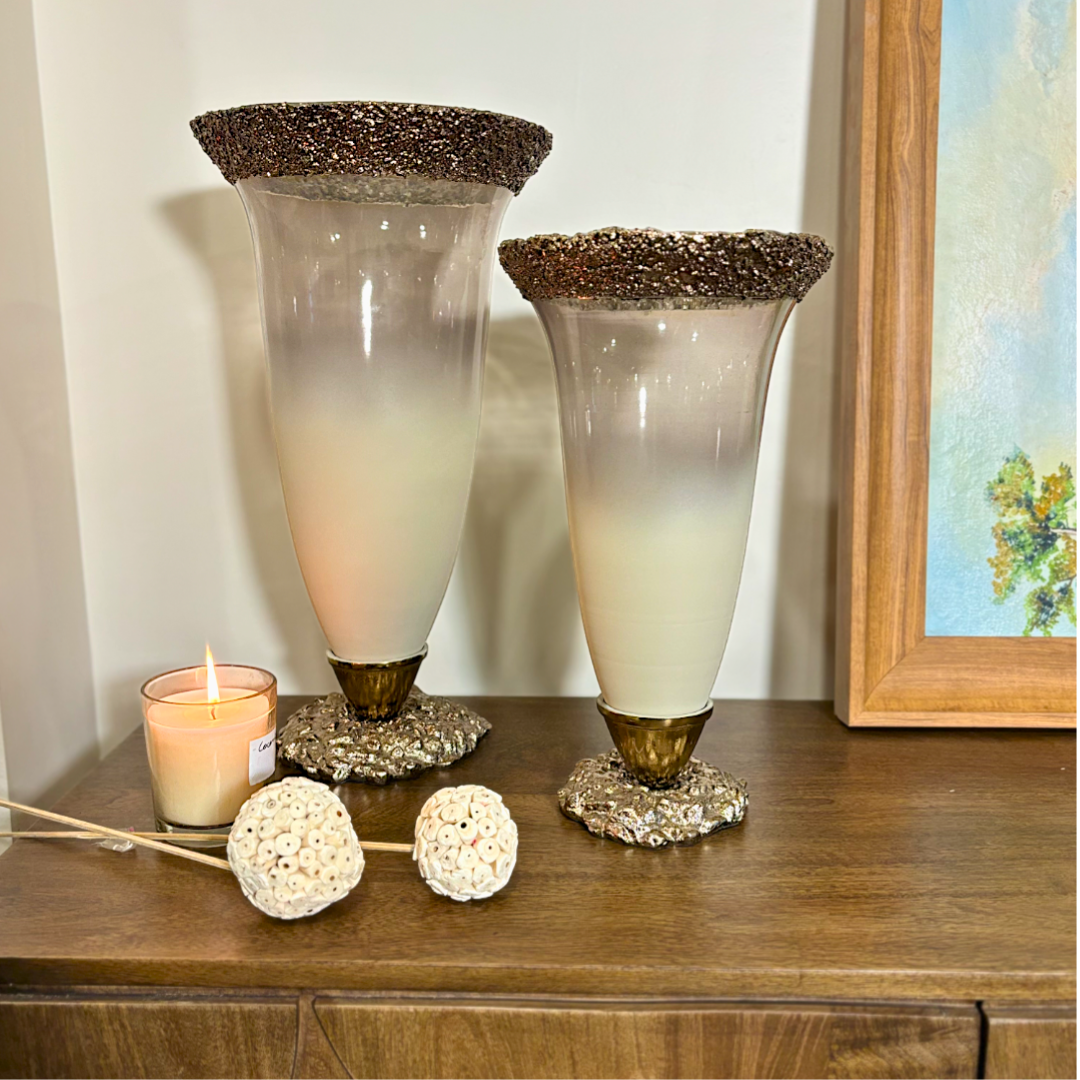 Aurora Collection's Trumpet Vase - set of 2 vases