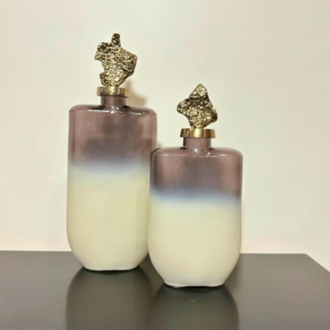 Aurora Collection's Straight-Sided Bottle Vase - set of 2 vases