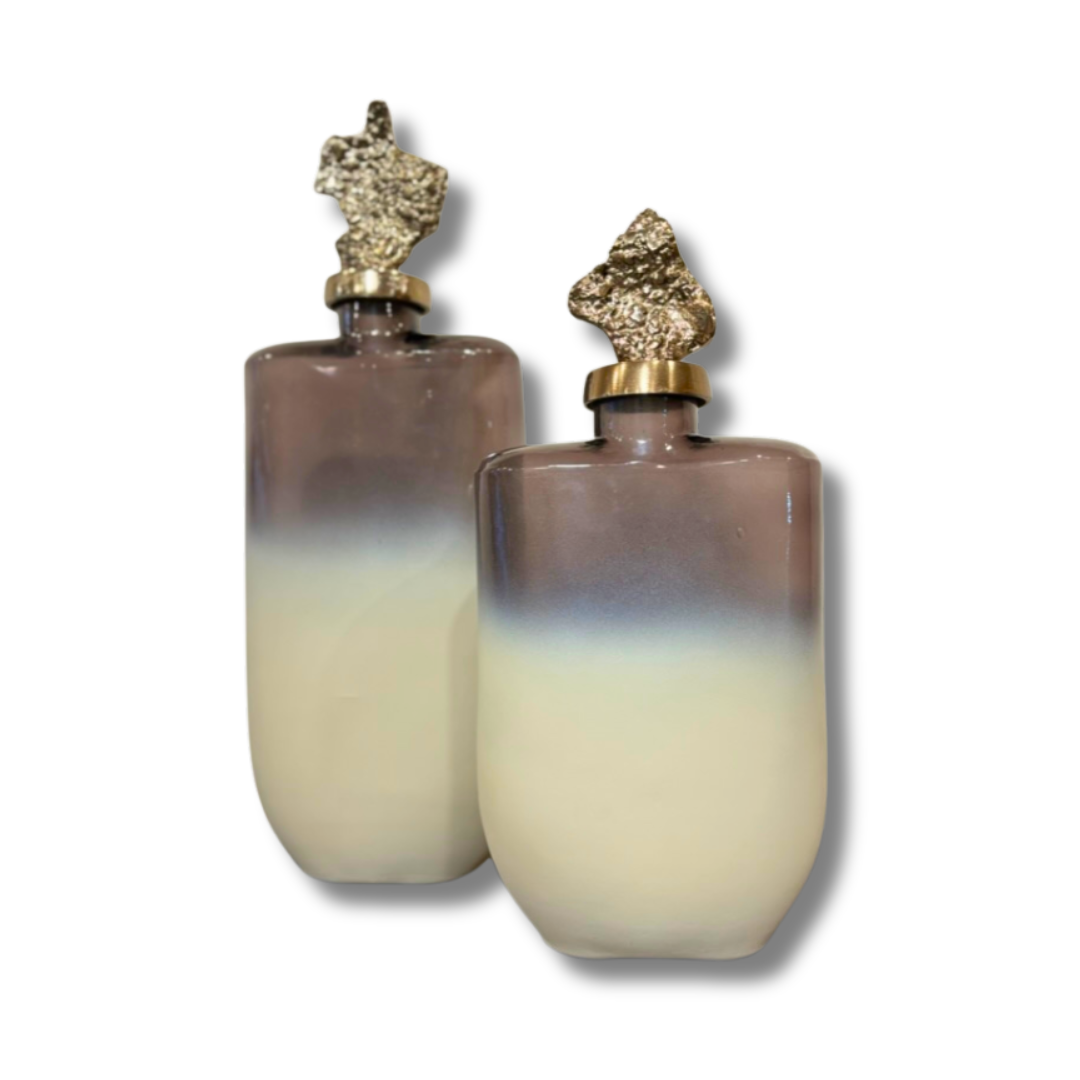 Aurora Collection's Straight-Sided Bottle Vase - set of 2 vases