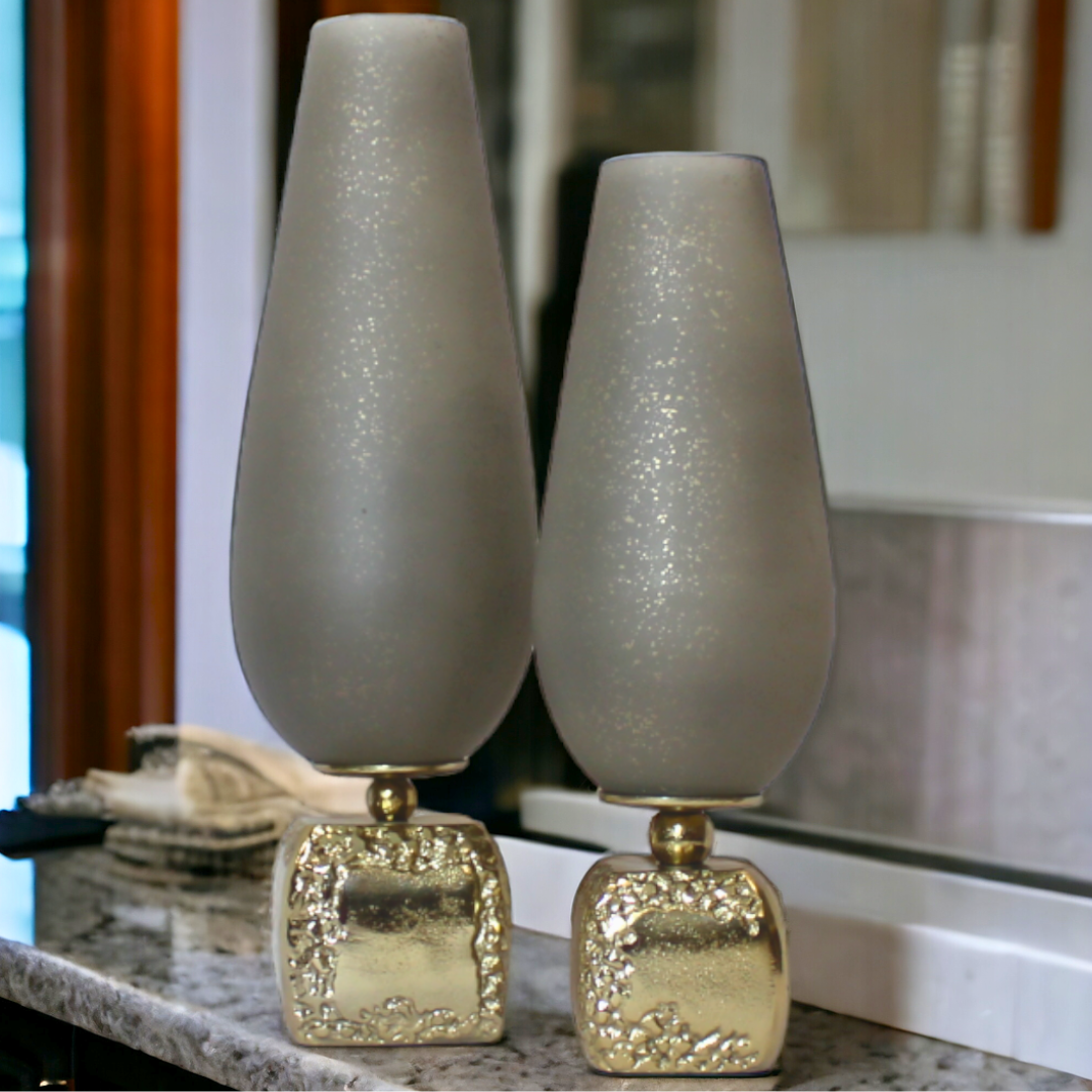 Horizon Collection's Glass Vase - set of 2 vases