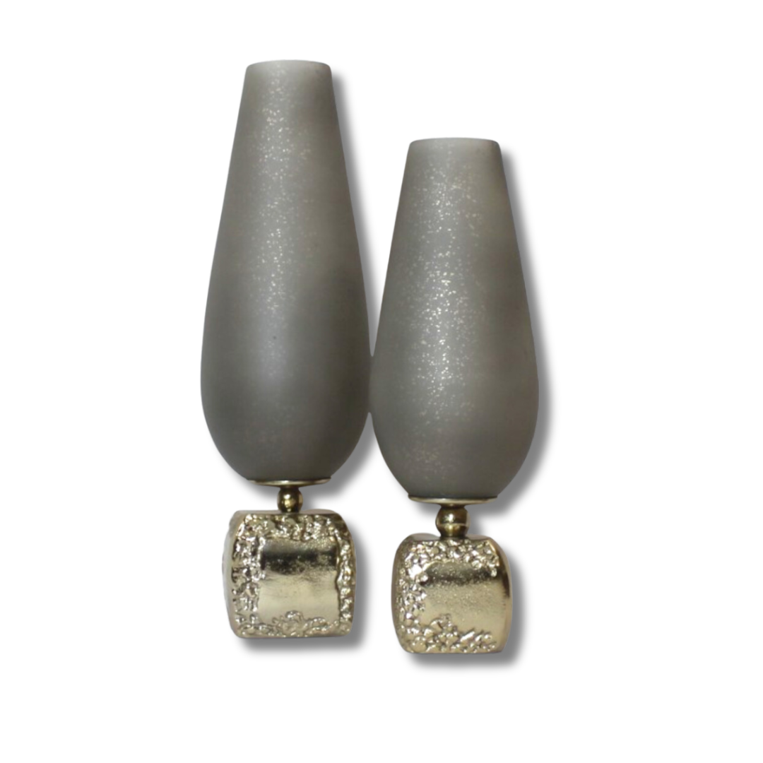 Horizon Collection's Glass Vase - set of 2 vases