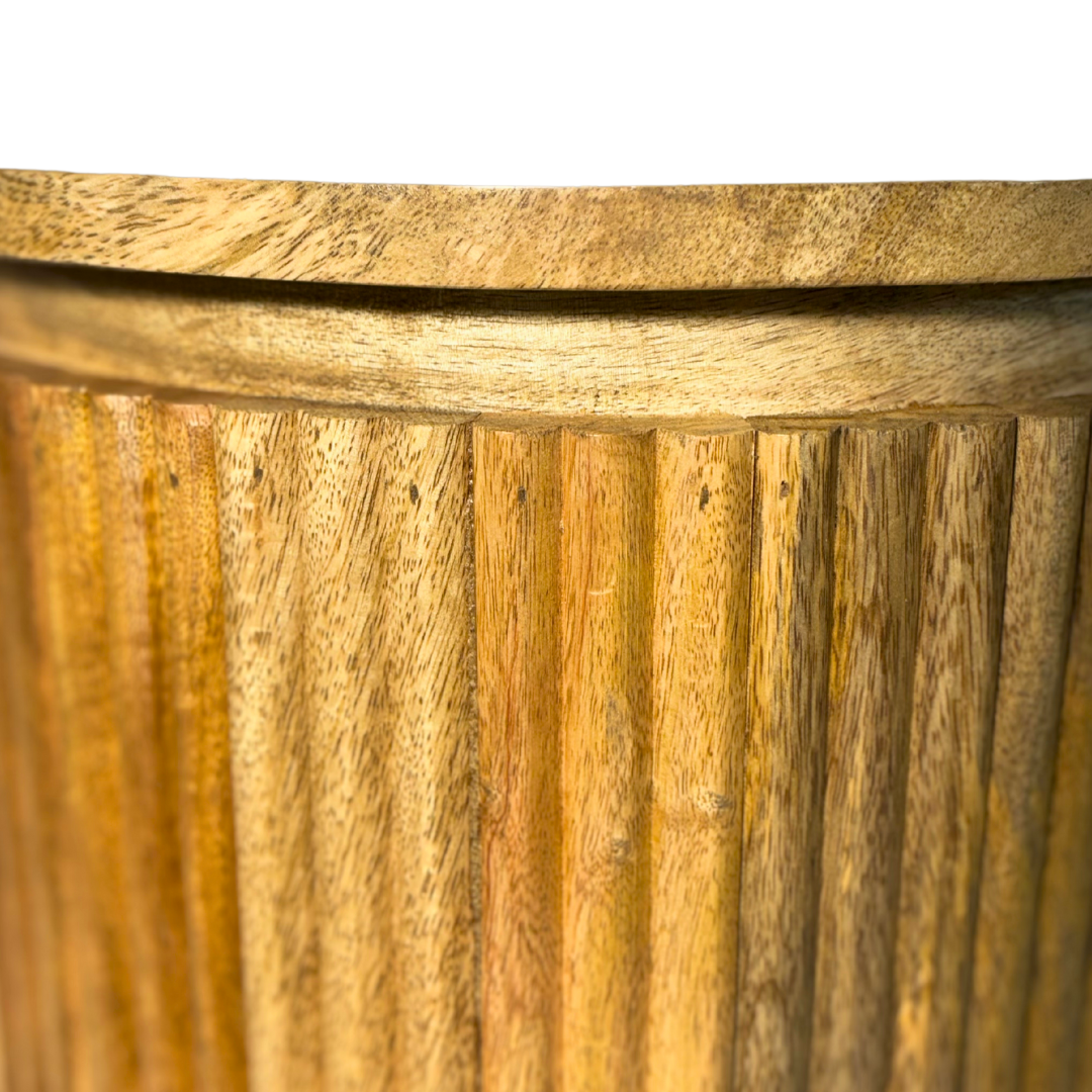 Fluted Form End Table