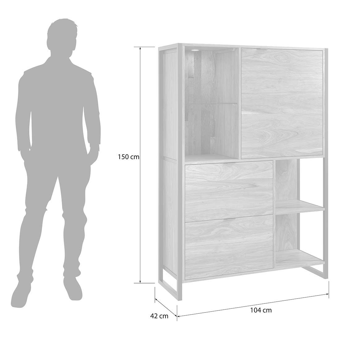 Nature's Spotlight Highboard - Compact