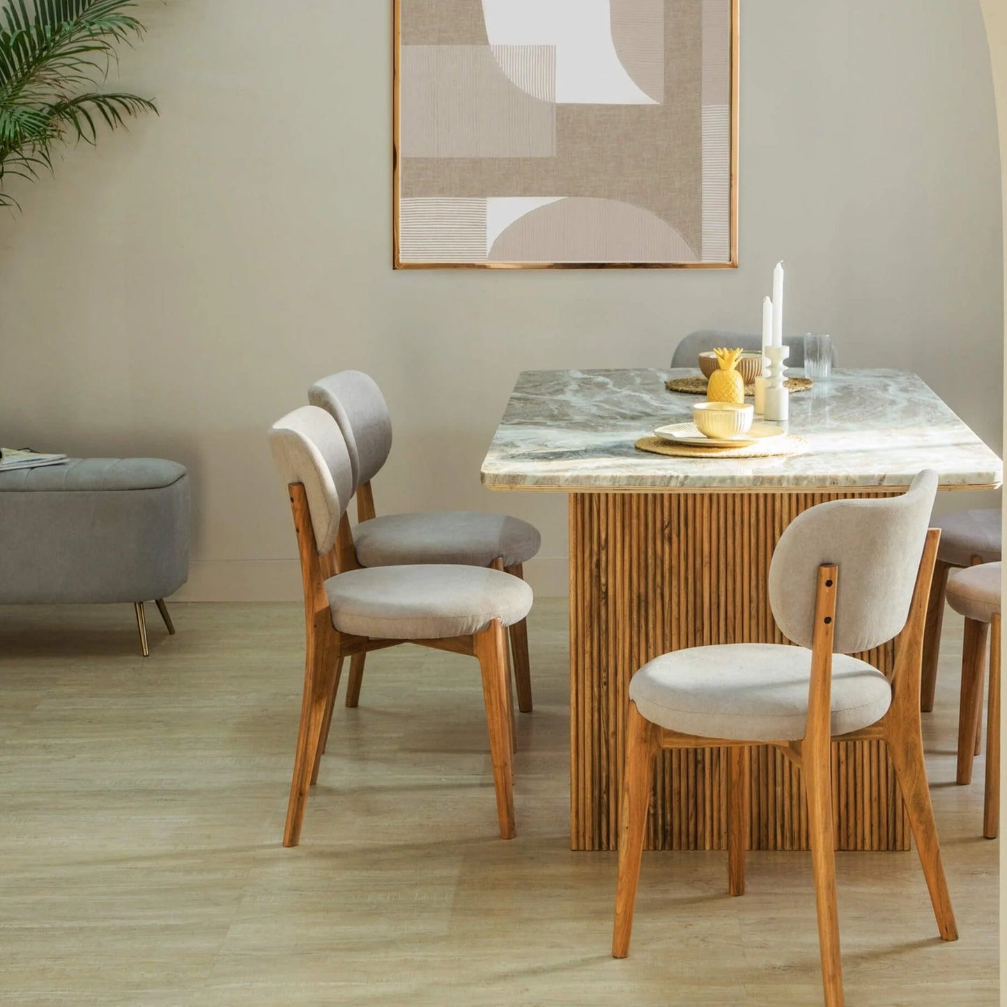 Zenna Marble Dining Set
