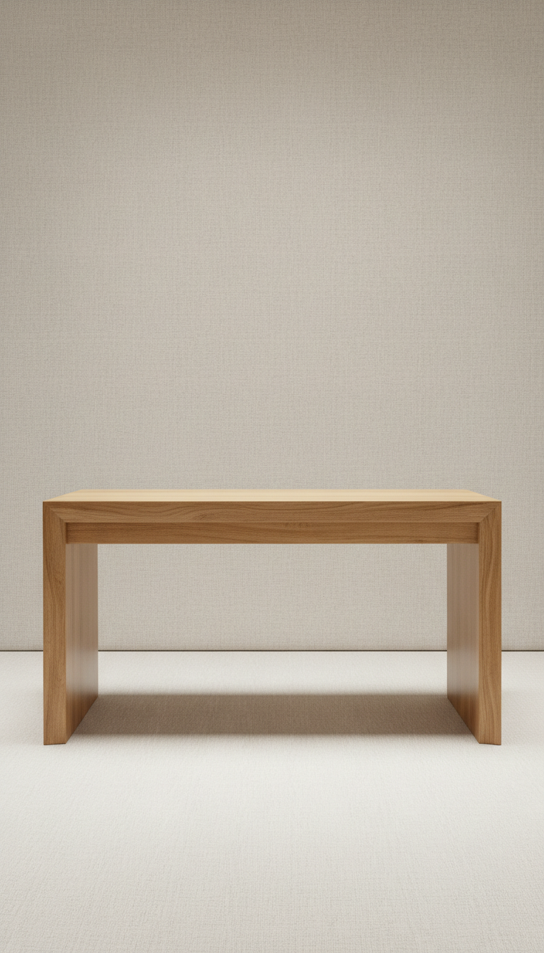 Polished maple writing desk