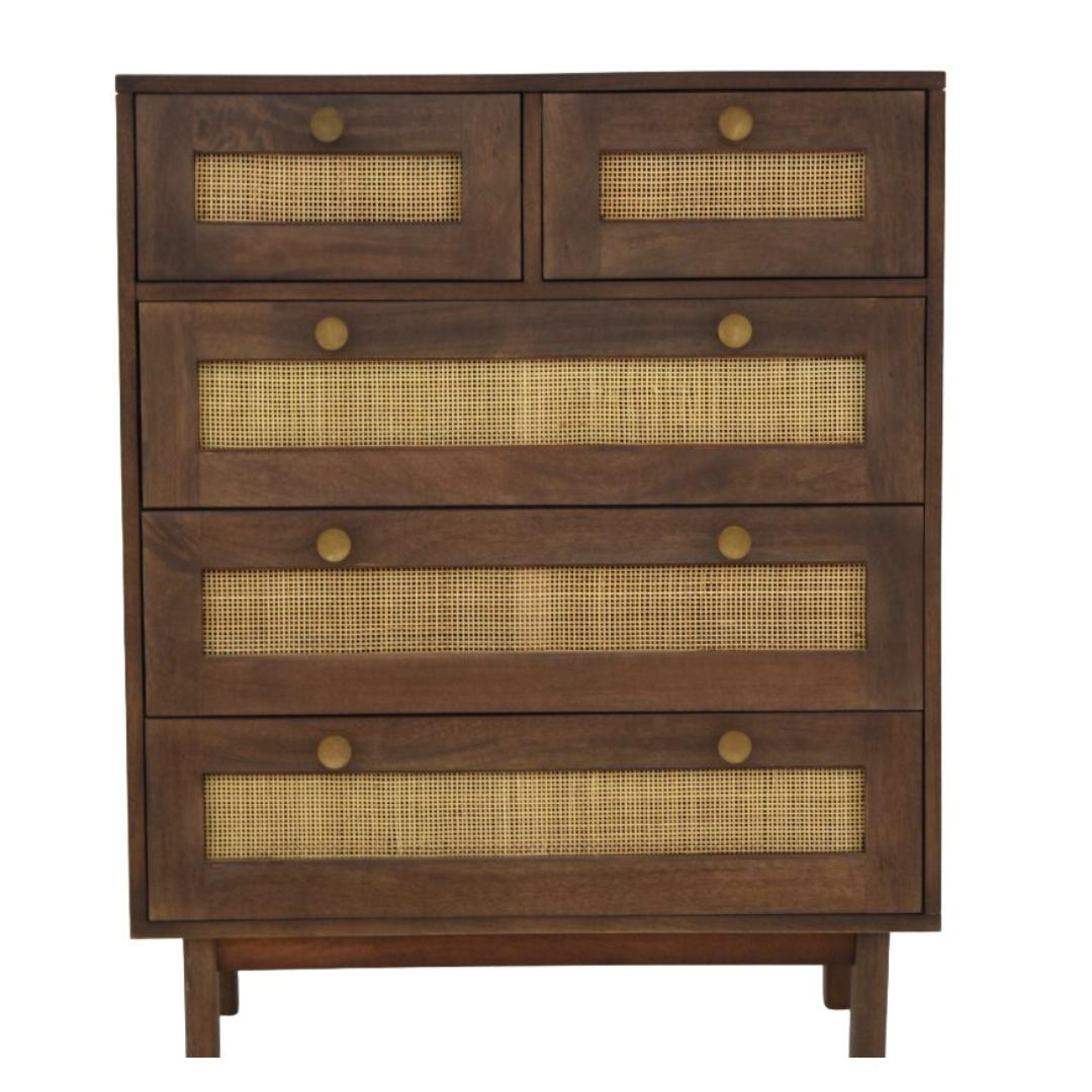 The Colonial Rattan Chest of Drawers