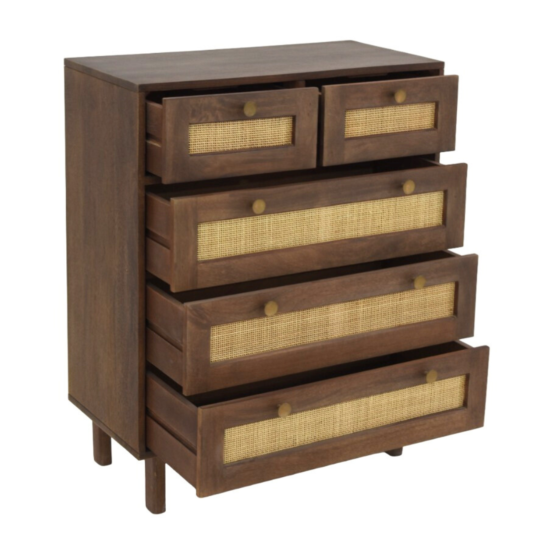 The Colonial Rattan Chest of Drawers