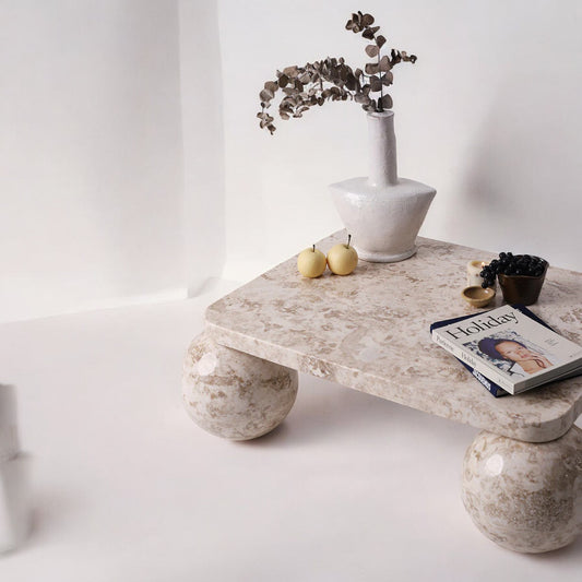 Atlas Marble Block Table