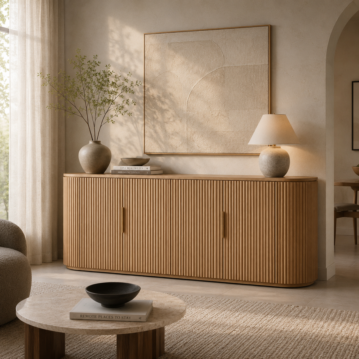 Stria Curve Sideboard