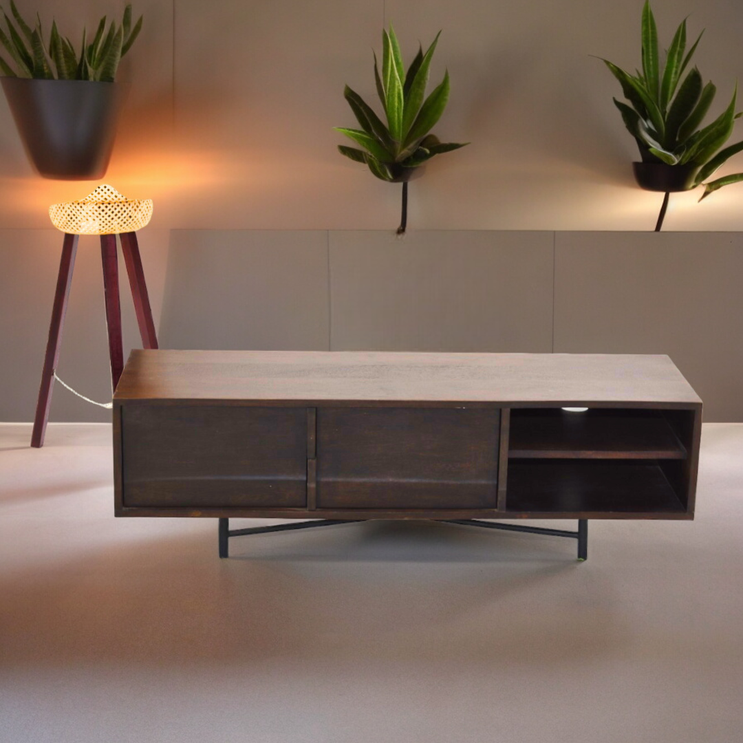 Midnight Modern Media Console