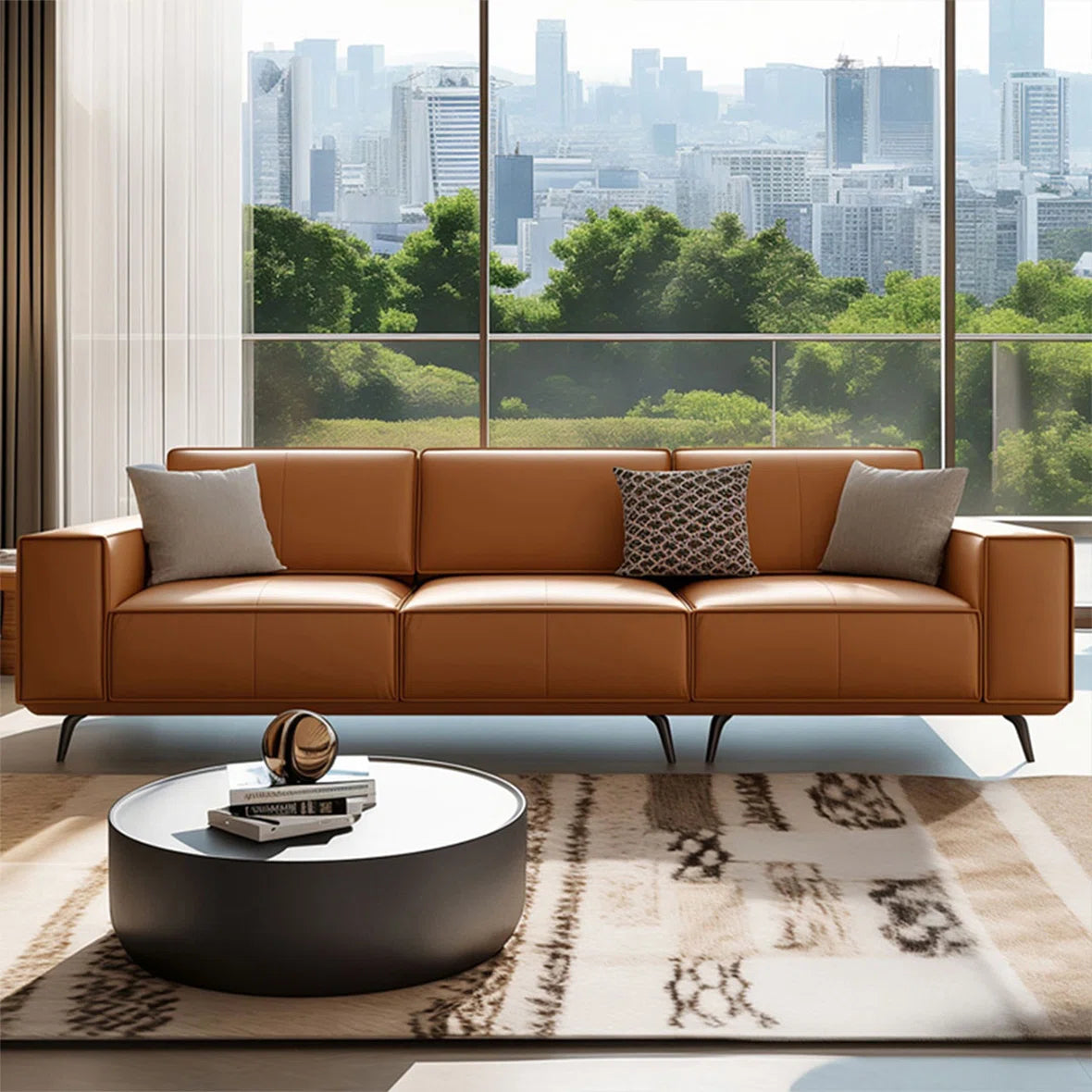 Varenne Leather Sofa