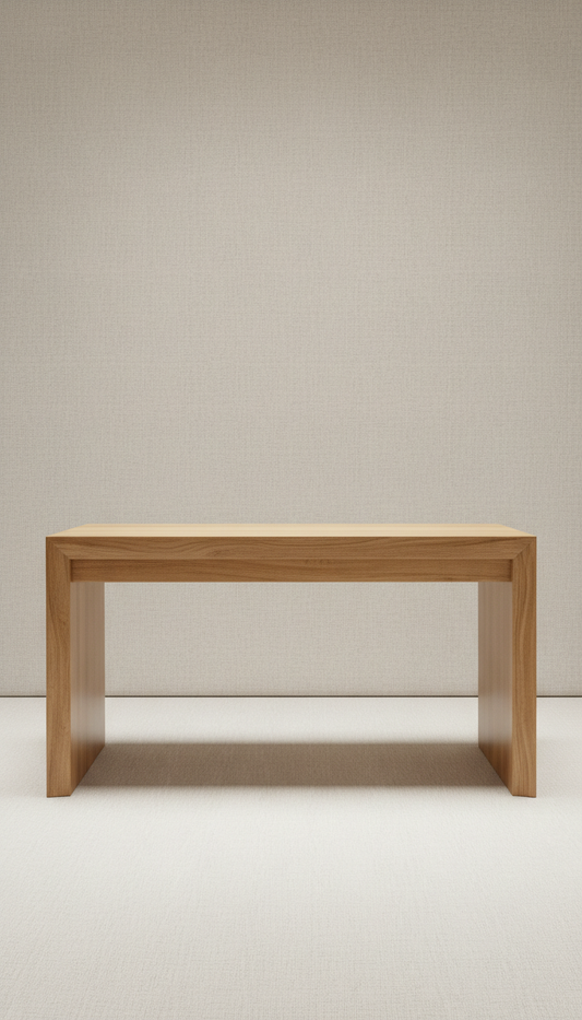 Polished maple writing desk